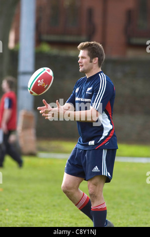 Joueur de rugby néo-zélandais Richie McCaw. Usage éditorial uniquement. Banque D'Images