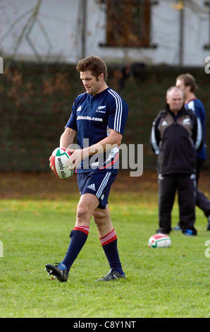 Joueur de rugby néo-zélandais Richie McCaw. Usage éditorial uniquement. Banque D'Images