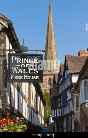 Church Lane, St Michael Church, Ledbury Banque D'Images