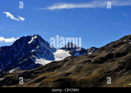 Paysage du Tyrol. Voir dans le Val Senales en Italie, Banque D'Images