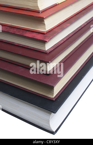 Tas de books isolated on white Banque D'Images