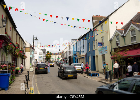 High Street, Tenby, Pembrokeshire, Pays de Galles Banque D'Images