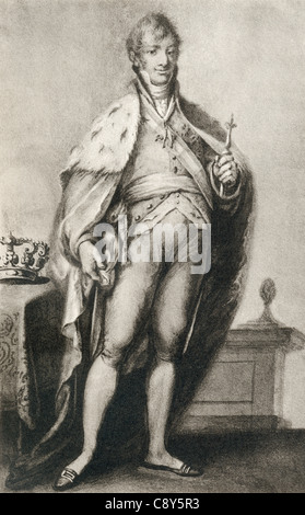 Ferdinand VII, alias Ferdinand le désiré ou le criminel King, 1784 - 1833. Roi d'Espagne. Banque D'Images