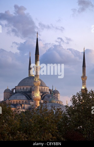 Mosquée bleue au crépuscule , Istanbul, Turquie Moschee Banque D'Images