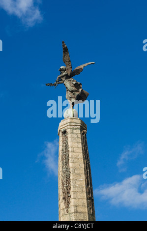 Un gros plan du monument commémoratif de guerre Aberystwyth Banque D'Images