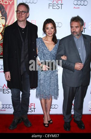 DAVID THEWLIS & Michelle Yeoh & Luc BESSON LA DAME. Le festival de projection de gala 2011 HOLLYWOOD LOS ANGELES CALIFORNIA USA 04 No Banque D'Images