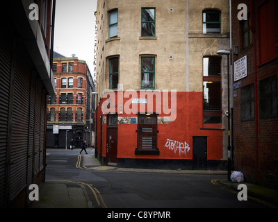 Scène de rue Retour Thomas Street Manchester UK Northern Quarter Banque D'Images