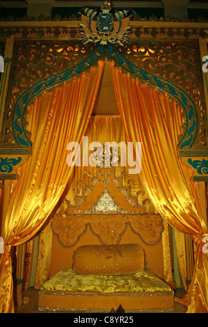 Discours du trône en 3151 Palais Maimun, Medan, Sumatra Banque D'Images