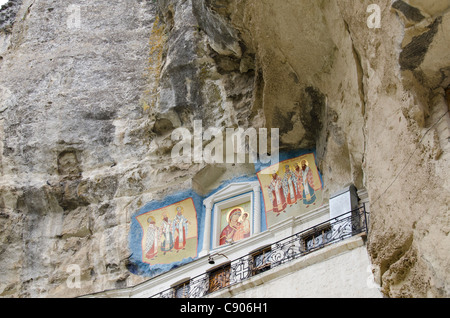 L'Ukraine, Sébastopol, ville de bakhtchyssaraï. upenski pecherski-(hypothèse) Monastère de la grotte. monastère d'icônes. Banque D'Images