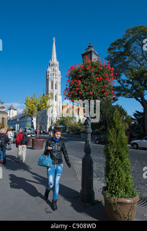 Vár hegy et l'Église,Mattias Budapest Banque D'Images