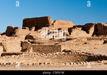 Ruine Pueblo Bonito, Chaco Culture National Historical Park, Nouveau Mexique. Banque D'Images