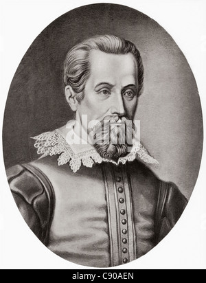 Johannes Kepler, 1571 – 1630. Mathématicien, astronome et astrologue allemand. De Bibby's Annual Published 1910. Banque D'Images