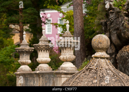 Le village de Portmeirion, fondé par Sir Clough Williams-Ellis architekt gallois en 1926, Pays de Galles, Royaume-Uni Banque D'Images