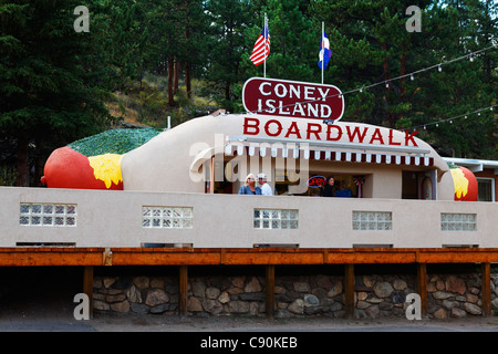 Bailey, Coney Island Boardwalk Diner, Colorado, USA, Amérique du Nord, Amérique Banque D'Images