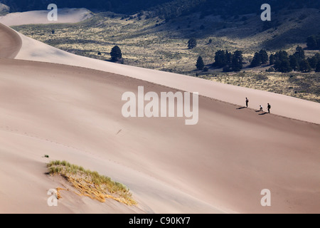 Great Sand Dunes National Park and Preserve, comté de Alamosa, Colorado, USA Banque D'Images