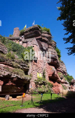 Le château du Haut-Barr du , France Banque D'Images