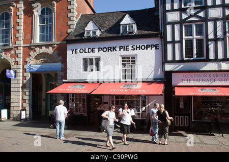 Ye Olde Pork pie Shoppe Melton Mowbray Banque D'Images