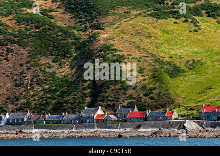 Le village de Crovie, Aberdeenshire, Scotland Banque D'Images