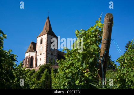 Hunawihr village Église en France Banque D'Images