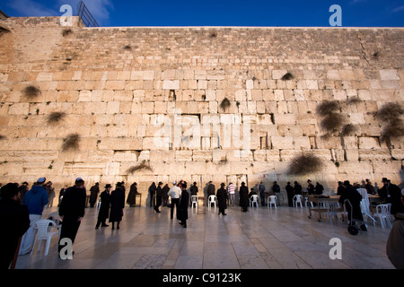 Mur Occidental à Jérusalem en Israël Banque D'Images