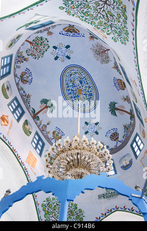 Synagogue à Safed Abuhav Plafond Israël Banque D'Images