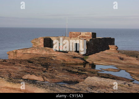 Les îles Hilbre se composent de trois îles de marée peu dans les yeux de l'Œil moyen et Hilbre. Les îles Hilbre sont à l'embouchure de la Banque D'Images