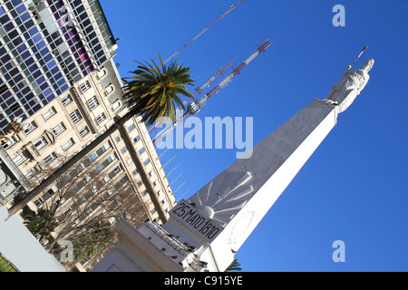 'Pyramide de Mayo" à Buenos Aires, Argentine. Banque D'Images