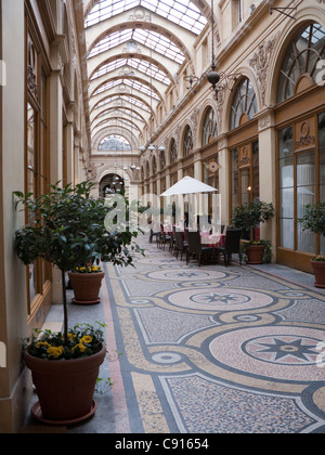 La Galerie Vivienne galerie marchande a ouvert ses portes en 1826 et demeure l'un des préférés des Parisiens pour aller faire du shopping. Il y a un Banque D'Images