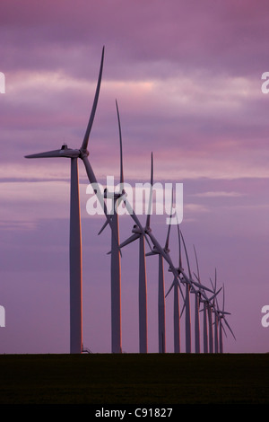 Les éoliennes La péninsule de Fleurieu Australie du Sud Banque D'Images