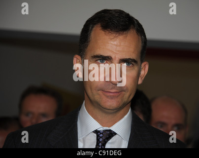 Le Prince Felipe des Asturies, successeur au trône d'Espagne. Banque D'Images