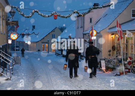 Ebeltoft est un des centres touristiques de Danemark en raison de la beauté naturelle de la région et son vieux centre-ville. Banque D'Images