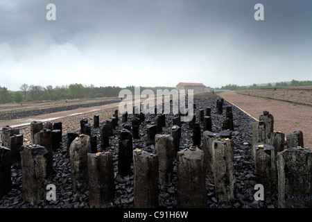 Camp de concentration de Buchenwald près de Weimar, en Thuringe, Allemagne, Europe Banque D'Images