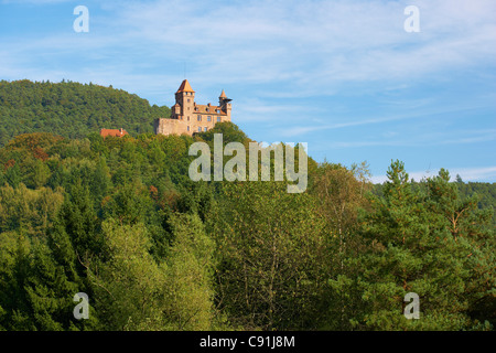 Château de Berwartstein près de Erlenbach, Forêt du Palatinat, Rhénanie-Palatinat, Allemagne, Europe Banque D'Images