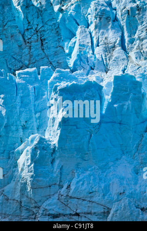 Close up of Margerie Glacier dans l'entrée d'Tarr, Glacier Bay National Park & Préserver, sud-est de l'Alaska, l'été Banque D'Images