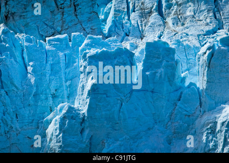 Close up of Margerie Glacier dans l'entrée d'Tarr, Glacier Bay National Park & Préserver, sud-est de l'Alaska, l'été Banque D'Images