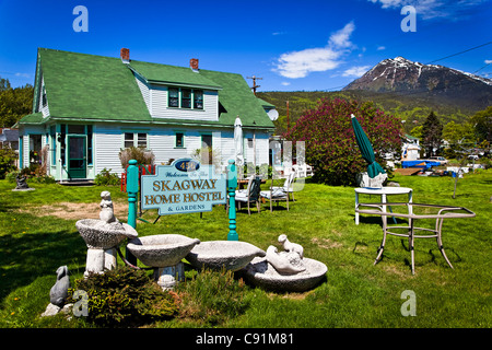 Skagway Home Hostel, Skagway, Alaska du Sud-Est, l'été Banque D'Images