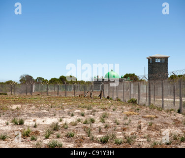 L'île de Robben Island au large de la côte de Cape Town Afrique du Sud était autrefois une prison où les prisonniers politiques et généraux ont été Banque D'Images