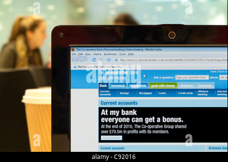 Site web de la Co-Operative tourné dans un environnement (usage éditorial uniquement : -Print, télévision, e-book et le comité éditorial du site). Banque D'Images
