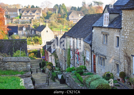 Étapes Chipping, Tetbury, District de Cotswold, Gloucestershire, Angleterre, Royaume-Uni Banque D'Images