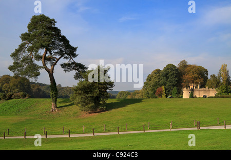 Abbaye de Newstead. L'abbaye médiévale est connue pour ses associations avec Lord Byron. Banque D'Images