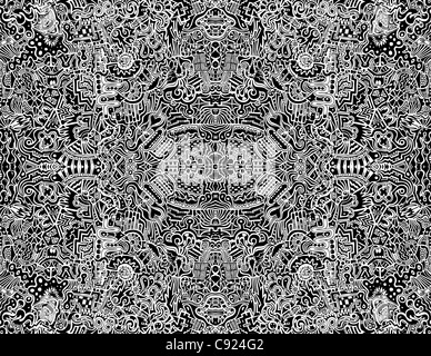 Une grande complexité, symétriques, abstract illustration parfaite. Banque D'Images