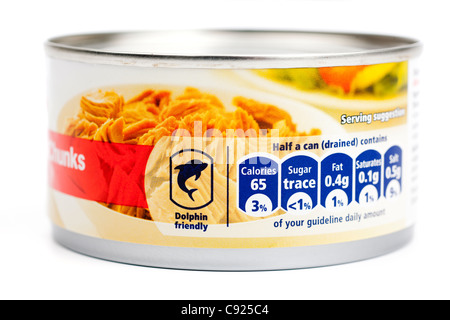 Dolphin Friendly Tesco thon Banque D'Images