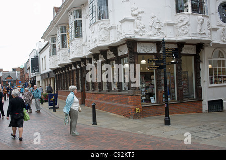 Maison ancienne, Ipswich, Suffolk, UK. Banque D'Images