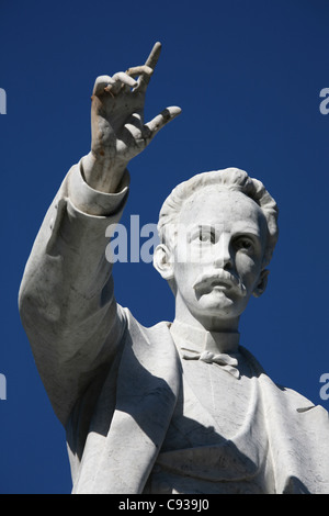 Monument au héros national de Cuba José Marti au Central Park à La Havane, Cuba. Banque D'Images