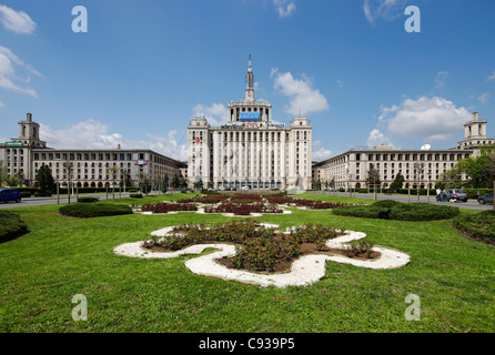 Casa place Presei Libere est un bâtiment dans le nord de Bucarest, Roumanie. Banque D'Images