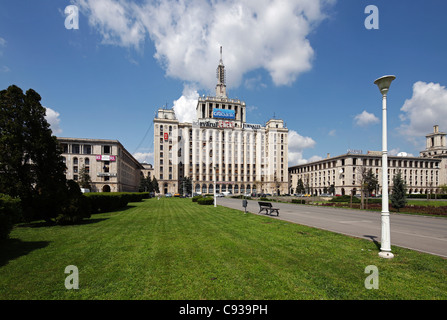 Casa place Presei Libere est un bâtiment dans le nord de Bucarest, Roumanie. Banque D'Images