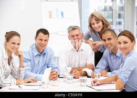 Collègues en réunion d'affaires Banque D'Images