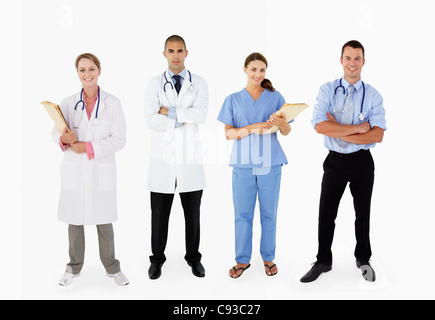 Portrait Of Medical Staff in Studio Banque D'Images