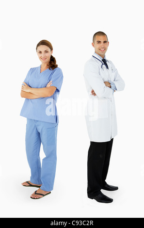 Portrait Of Medical Staff in Studio Banque D'Images