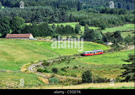 Train historique : les voies ferrées du Velay, France. Banque D'Images